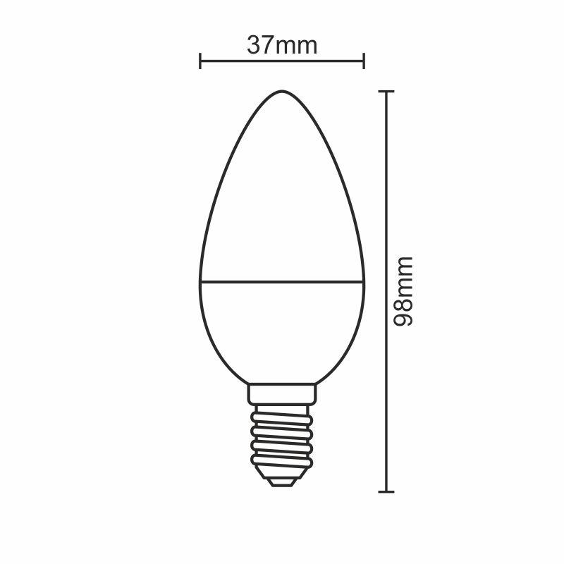 Ž.LED E14/sv./5W/neut. – Obrázok 2