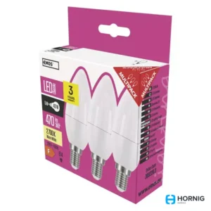 LED žiarovka Classic Candle 6W E14 teplá biela