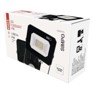 LED reflektor SIMPO s pohybovým čidlom 10 W neutrá