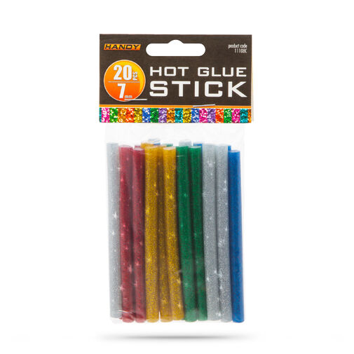 Tavná náplň do lepiacej pištole - 7 mm - glitrová – Obrázok 2
