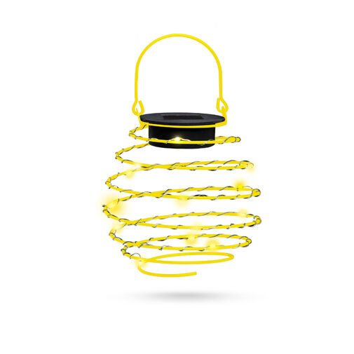 LED solárna špirálová lampa - teplá biela - 12 cm – Obrázok 2