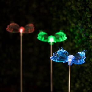 RGB LED solárna lampa
