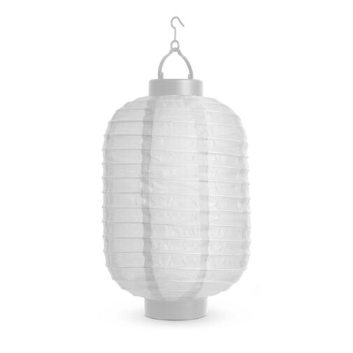 Solárny lampión - biely - studená biela LED - 21 c