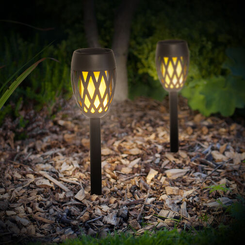 Zapichovacia LED solárna lampa - efekt plameňa - 8