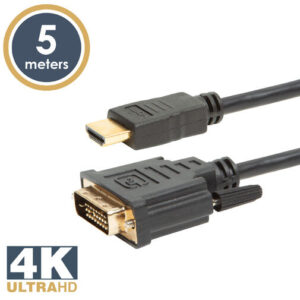 DVI-D / HDMI kábel • 5m