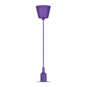 Dizajnová závesná lampa - fialová 1xE27