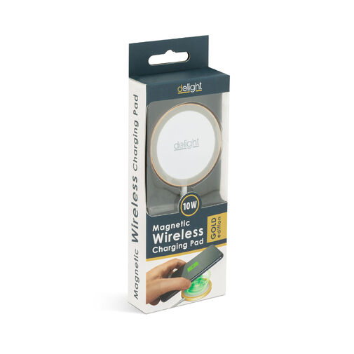 Magnetická bezdrátová nabíječka - Type-C - zlatá – Obrázok 3