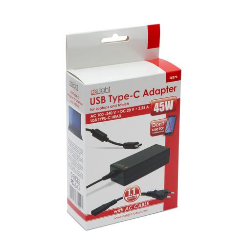 Univerzálny USB Type-C sieťový adaptér k laptopom – Obrázok 3