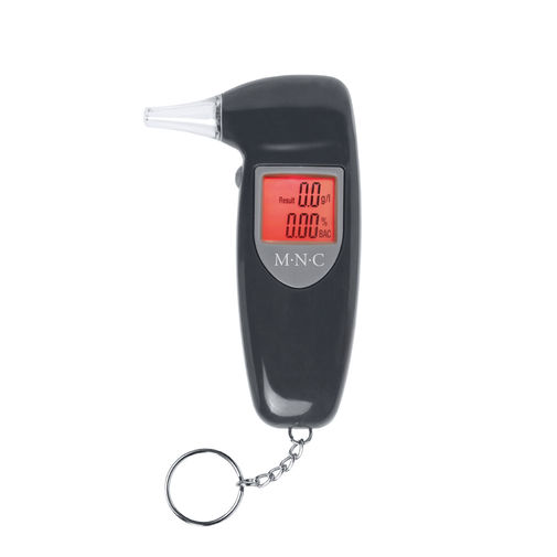 Digitálny alkoholtester s displejom - s krúžkom na