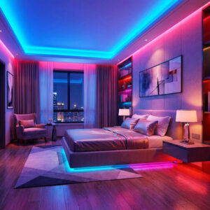 RGB LED pás - 5 m - 220-240V - 5050 SMD - 30 LED/m