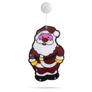 LED PVC dekorácia do okna - mikuláš - 27 x 17 cm -