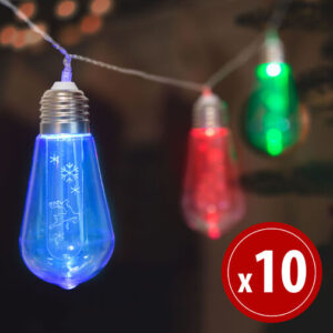LED sveteľná reťaz - žiarovky - 10 LED - 1,9 metro