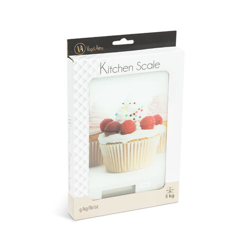 Kuchynská váha - muffin s malinami – Obrázok 3
