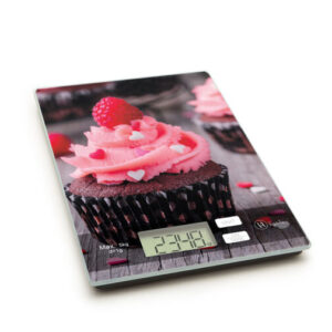 Kuchynská váha - ružový muffin