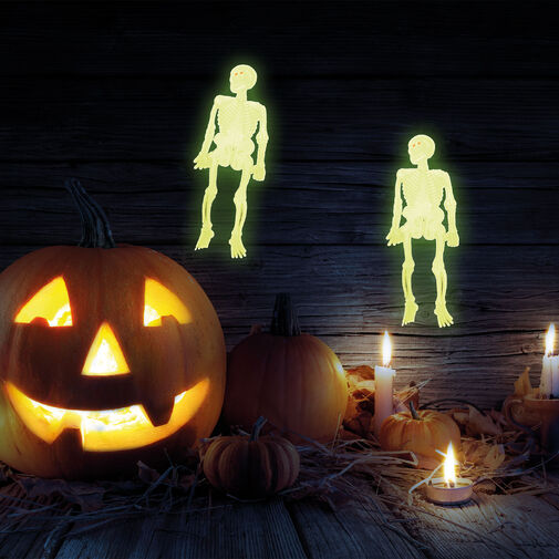 Sada fosforeskujúcich kostier - halloweenska dekor