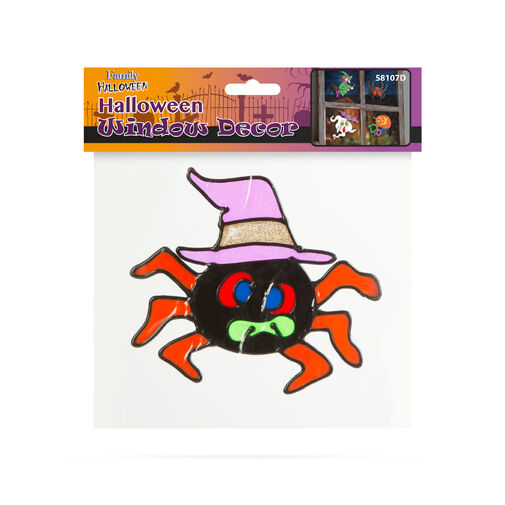 Halloweenska dekorácia na okno - farebný, trblieta – Obrázok 2