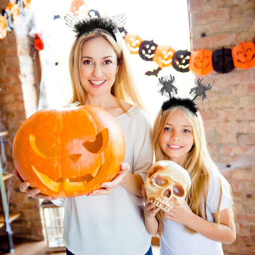 Halloweenska čelenka - trblietavý pavúk – Obrázok 2