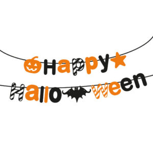 Halloweenska papierová girlanda - "Happy Halloween