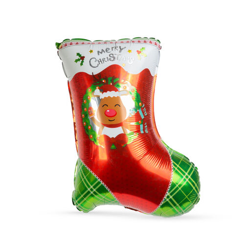 Vianočný balón - hliníková fólia - mikulášska čižm