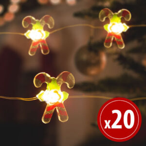 LED sveteľná reťaz - cukrík - 2,2 m - 20 LED - tep