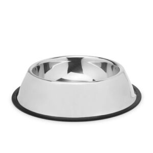 Miska pre psy - 18 cm - chrómová