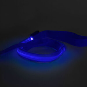LED vodítko - a akumulátorom - 120 x 2,5 cm - modr