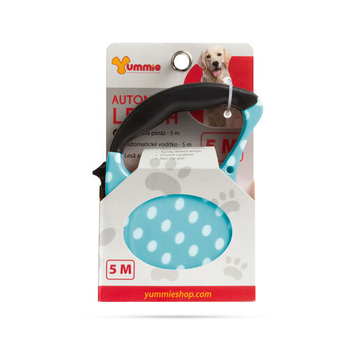 Automatické vodítko - 5 m - modré s botkami – Obrázok 3