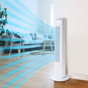 Stĺpový ventilátor - 220-240V, 45 W - biely