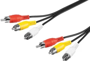 Audio - video prepojovaci kabel 3RCA-3RCA 5M